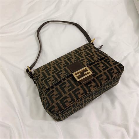 fendi zucca mama baguette vintage|fendi monogram baguette bag.